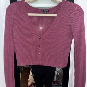 Wild Fable Pink Ribbed Crop Top